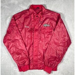 Vintage Upstream Racing Division Racing Jacket Men's L Red Bomber Arciero Italy